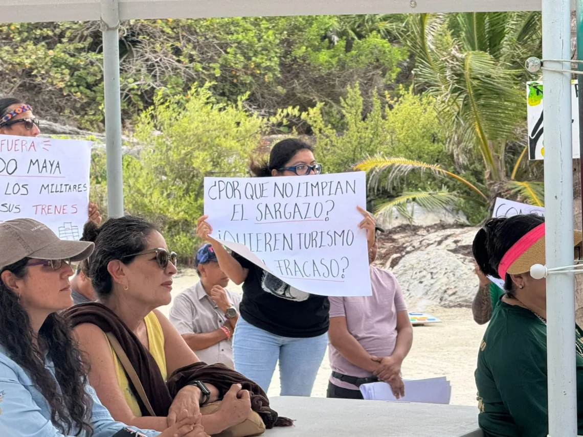 Protesta marca aniversario del Parque Nacional Tulum por afectaciones económicas