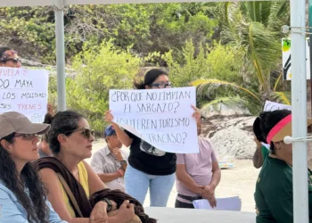 Protesta marca aniversario del Parque Nacional Tulum por afectaciones económicas