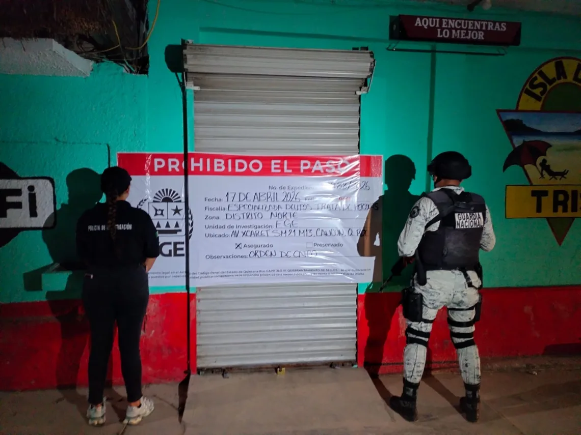 Cateo en bar de Chetumal destapa red de explotación: 36 mujeres resguardadas y un detenido