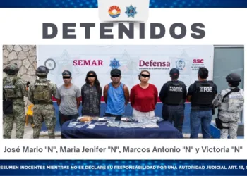 Detienen a cuatro personas en la Supermanzana 260 durante operativo interinstitucional
