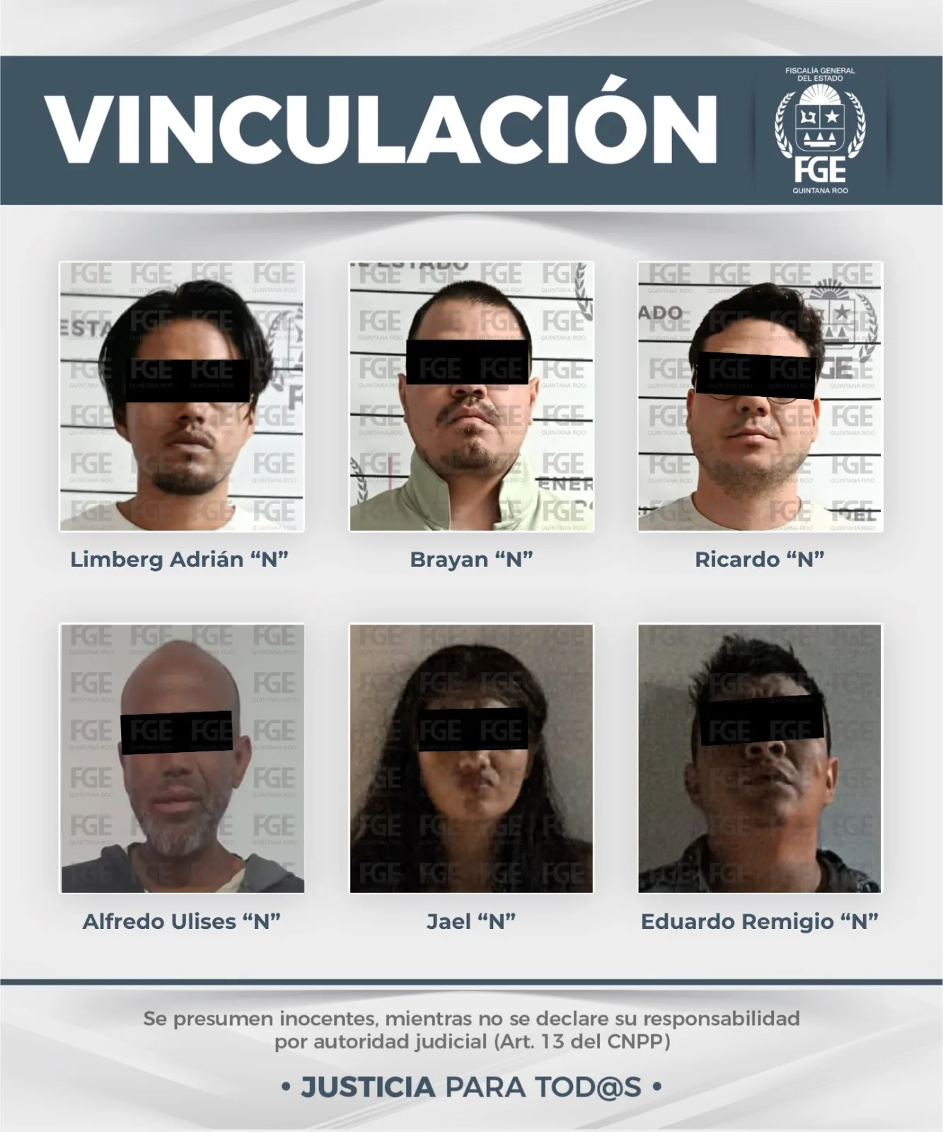 Vinculan a proceso a siete personas por delitos contra la salud en Benito Juárez y Cozumel