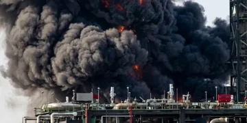 Incendio en refinería Dos Bocas: Pemex activa emergencia en bodega de coque en Tabasco