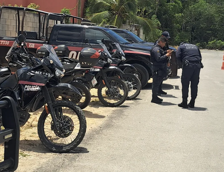 Policía Estatal de Tulum participa en simulacro de evacuación para reforzar protocolos de seguridad