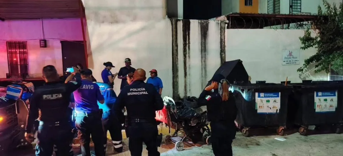 Investigan entorno del bebé abandonado en Cancún
