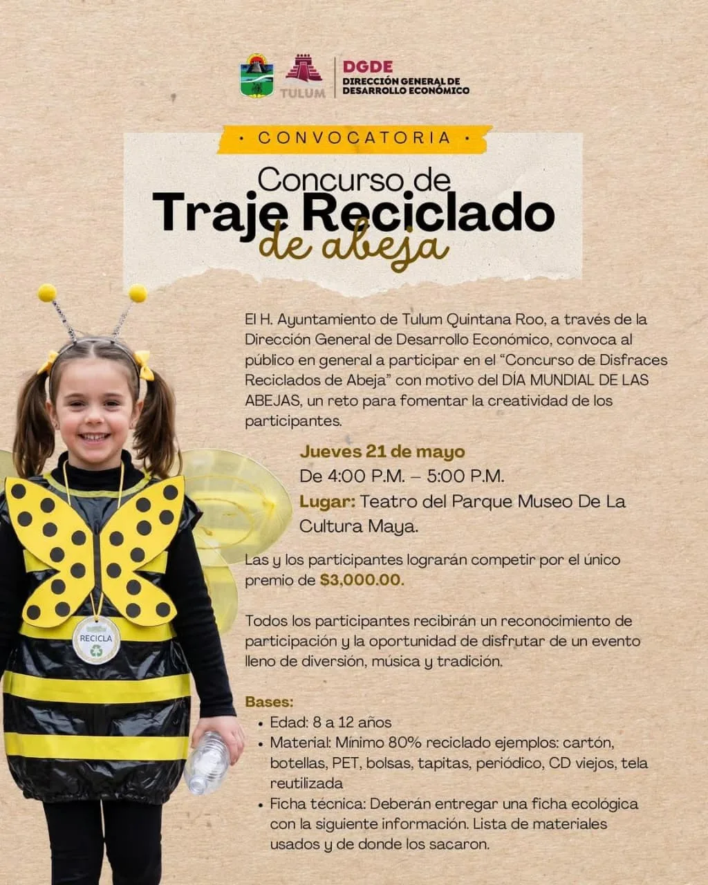 Celebrarán en Tulum el Día Mundial de las Abejas con concursos, ponencias y actividades para niños