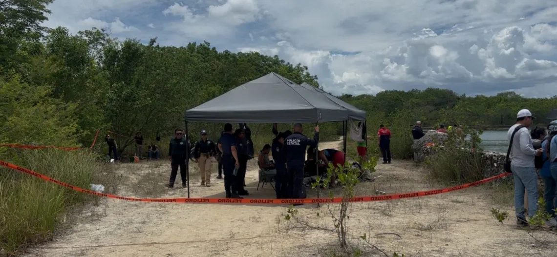 Continúa operativo de búsqueda de menor desaparecido en laguna El Pedregal; suman casi 24 horas de labores