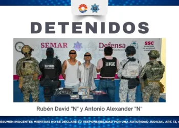 Aseguran a dos hombres en operativo Blindaje Cancún