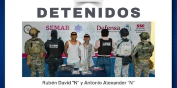 Aseguran a dos hombres en operativo Blindaje Cancún