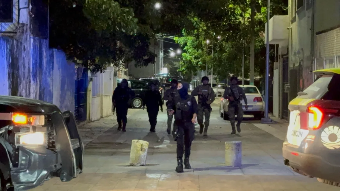 Operativo en hotel de Cancún deja cuatro detenidos