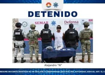 Detienen a hombre durante operativo de seguridad en la Supermanzana 227 de Cancún