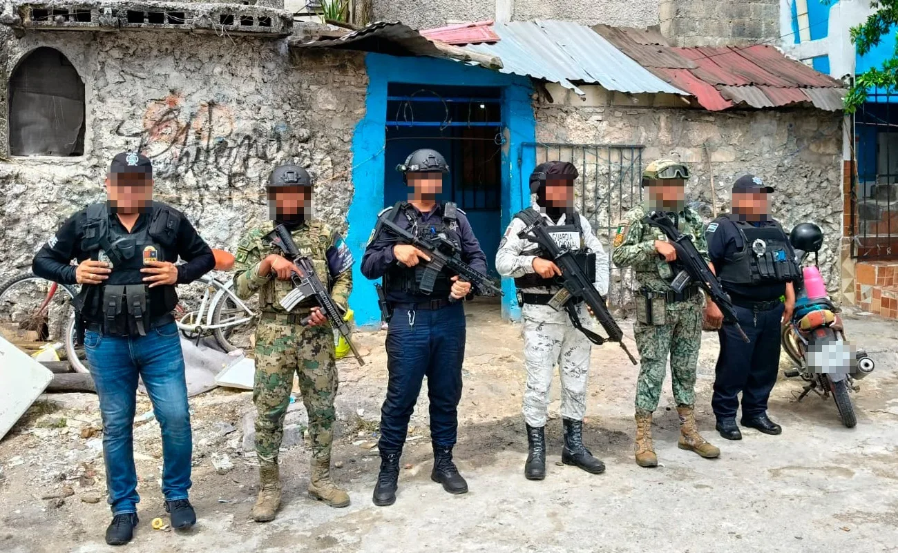 Cateos simultáneos dejó detenidos y aseguramiento de droga en Cozumel y Cancún