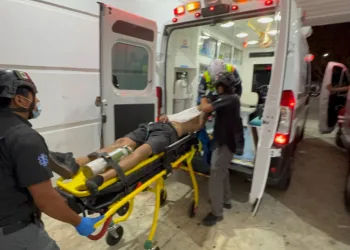 Entre la vida y la muerte está un hombre en el hospital general en Cancún