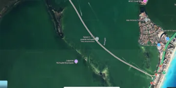 El Puente Vehicular Nichupté ya aparece en Google Maps: la cuenta regresiva para su apertura total ha comenzado