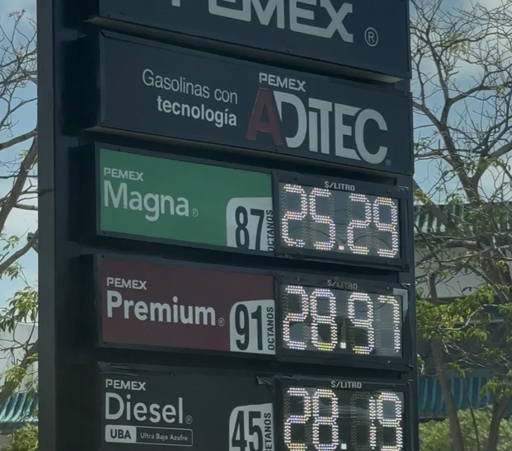 Cancún se mantiene fuera del pacto nacional: gasolina Magna supera los 25 pesos en varias estaciones