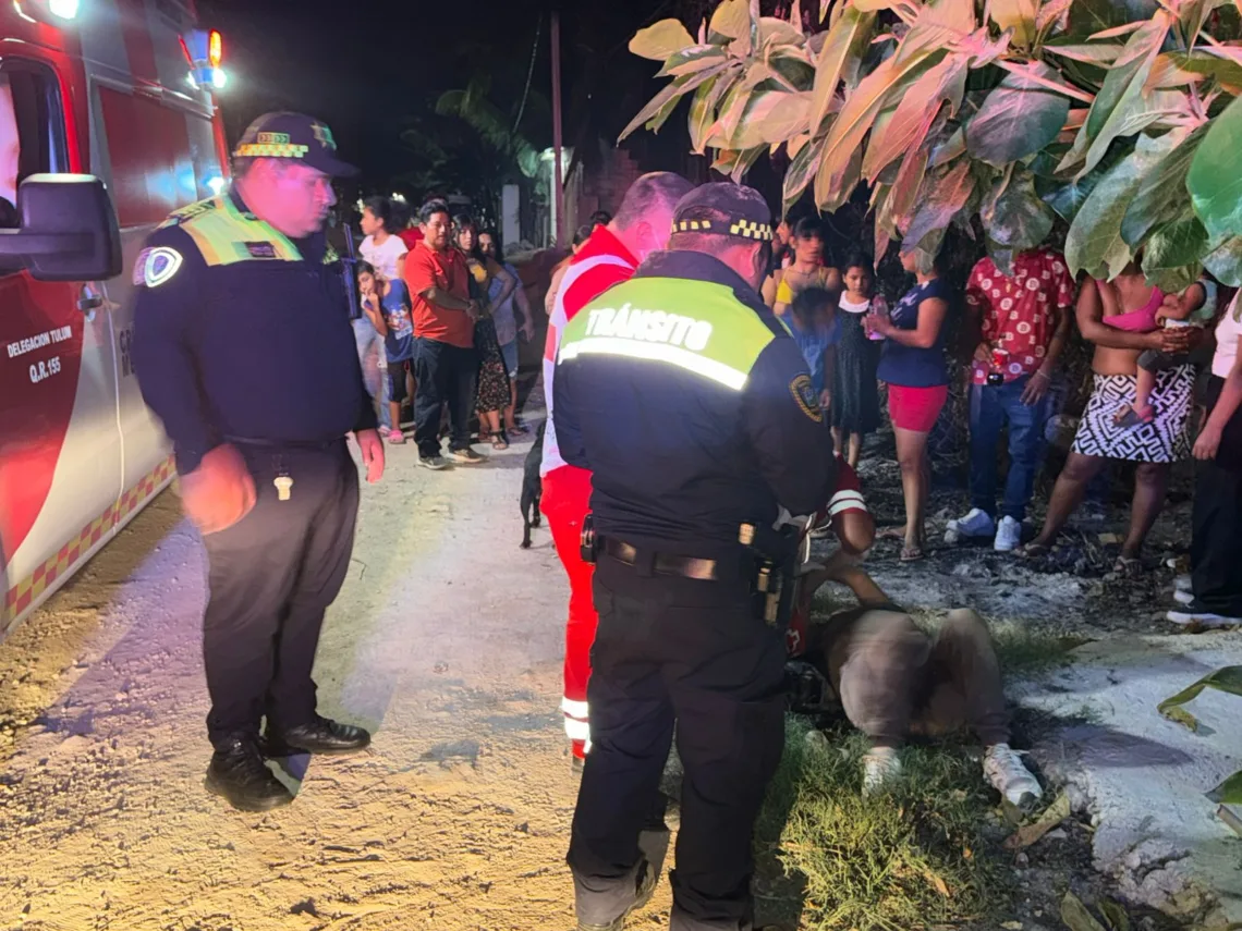 Mujer resulta lesionada tras incidente con motocicleta en la colonia Carlos Joaquín