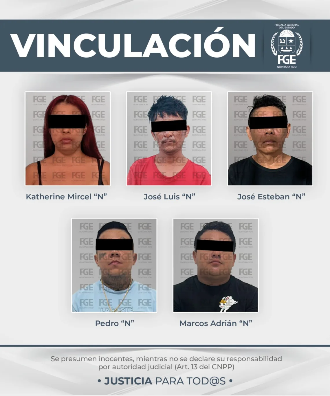 Nueve presuntos distribuidores de droga enfrentan proceso penal; jueces ordenan prisión preventiva en Quintana Roo