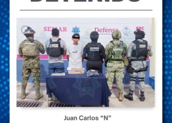 Cae presunto distribuidor de droga en operativo en la 216 en Cancún