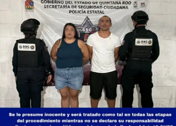 Detienen a pareja en Cozumel tras agredir y amenazar a policías