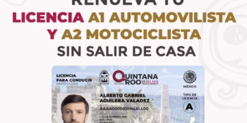 IMOVEQROO renueva licencias A1 y A2 en línea a domicilio