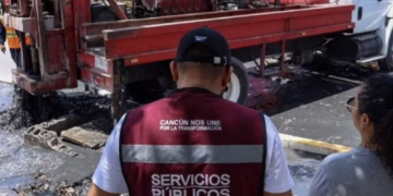 Cancún da mantenimiento a pozos de absorción en SM 23