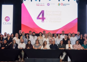 La gobernadora Mara Lezama Espinosa inauguró este martes el Cuarto Encuentro Nacional de Actualización para la Atención a Víctimas, en el que participan representantes de 19 entidades del país: Estado de México, Chihuahua, Durango,