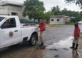 Felipe Carrillo Puerto: aguacero encharca calles y genera baches