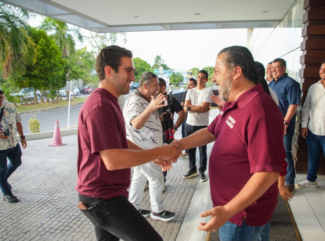 Jorge Sanén refrenda respaldo a Gino Segura y llama a fortalecer la unidad de morena en Quintana Roo