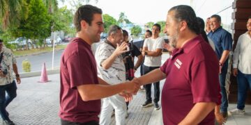 Jorge Sanén refrenda respaldo a Gino Segura y llama a fortalecer la unidad de morena en Quintana Roo