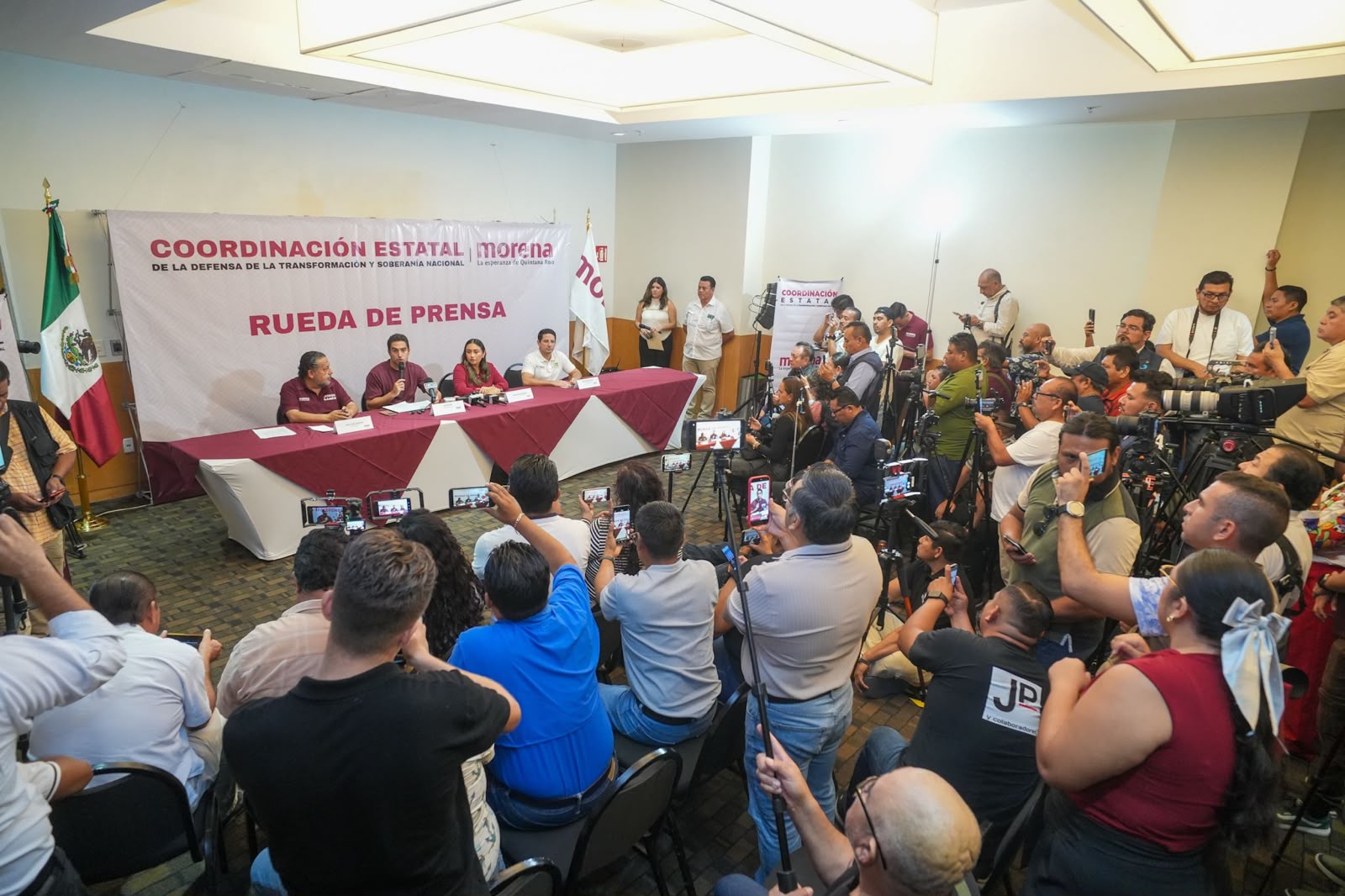 Jorge Sanén refrenda respaldo a Gino Segura y llama a fortalecer la unidad de morena en Quintana Roo