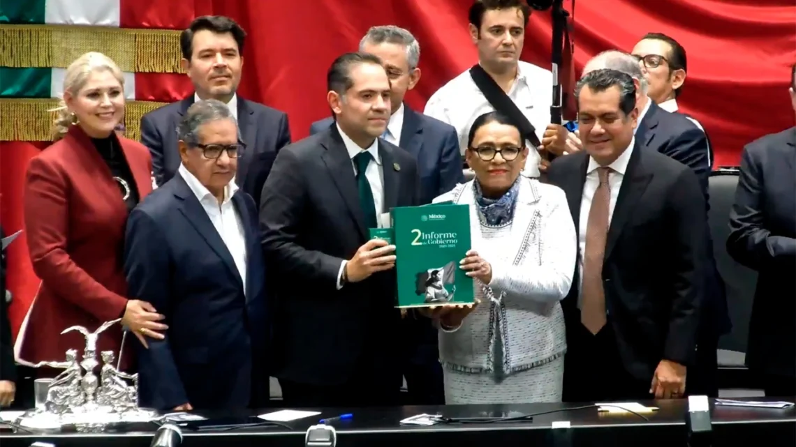 Congreso recibe sin discurso el Segundo Informe de Sheinbaum