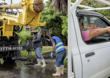 Lluvia de 120 mm deja encharcamientos en Cancún; hay operativo