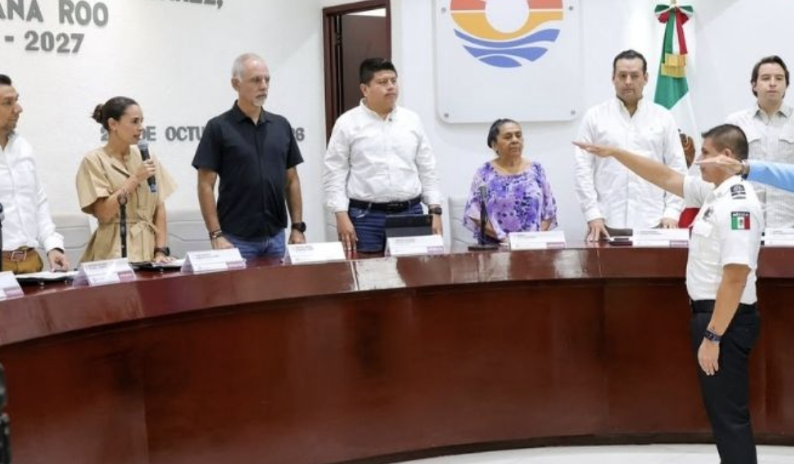 Ana Paty toma protesta a mandos de Tránsito y Policía Turística