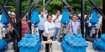 Puesta en marcha del cárcamo de aguas residuales Joaquín Zetina Gasca en Puerto Morelos