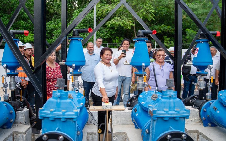 Arranque del cárcamo Zetina Gasca de Aguakan en Puerto Morelos