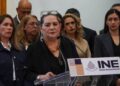 Guadalupe Taddei, consejera presidenta del INE, en conferencia de prensa