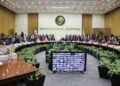 Sala de sesiones del Consejo General del Instituto Nacional Electoral