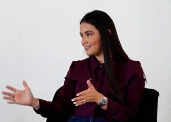 La diputada local María José Osorio Rosas durante su entrevista con Palco Noticias