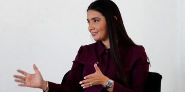La diputada local María José Osorio Rosas durante su entrevista con Palco Noticias