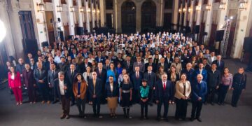 Mara Lezama con la presidenta Claudia Sheinbaum, gobernadoras y gobernadores en Palacio Nacional