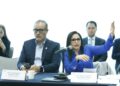 La senadora Mayuli Martínez Simón interviene en la reunión de Comisiones Unidas de Hacienda y Estudios Legislativos del Senado