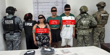 Cristian del Carmen N, Carlos Iván N y Héctor Armando N, vinculados a proceso por narcomenudeo en Cancún